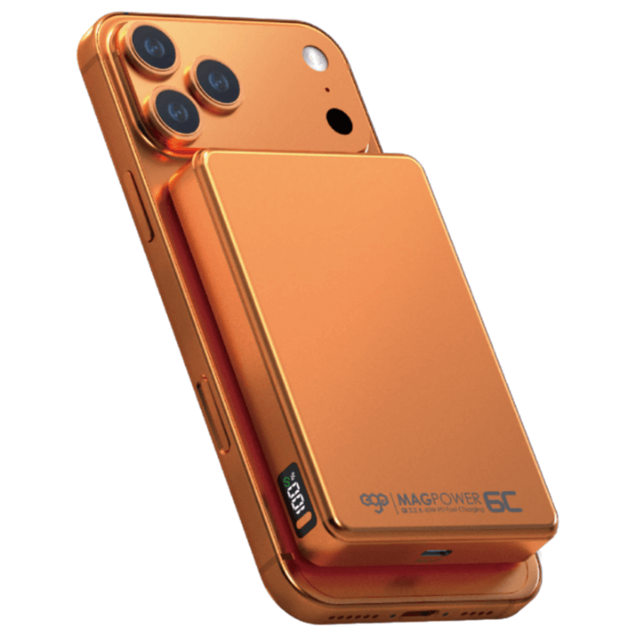 EGO Magpower 6C Qi2.2 45W 10000mAh 行動電源 橙色 (P31-ORANGE)