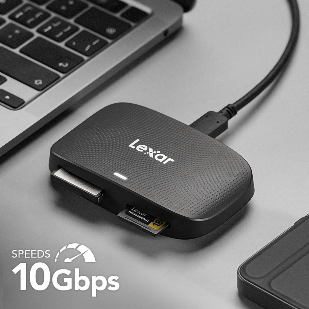 Lexar Professional CFexpress Type B / SD USB 3.2 Gen 2 讀卡器 (LRW520U-RNBNG)