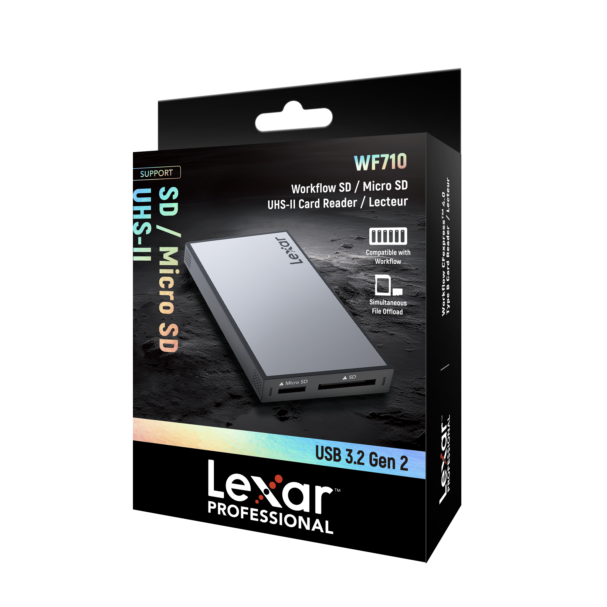 Lexar Professional Workflow SD/microSD Uhs-ii 讀卡器 (LPWF710N-4ANGL)