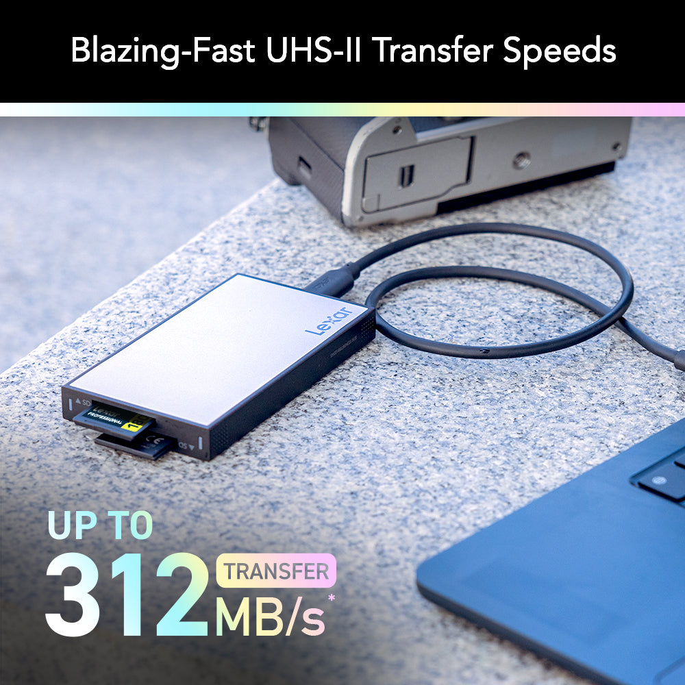 Lexar Professional Workflow DUAL SD UHS-II 讀卡器 (LPWF720N-4ANGL)