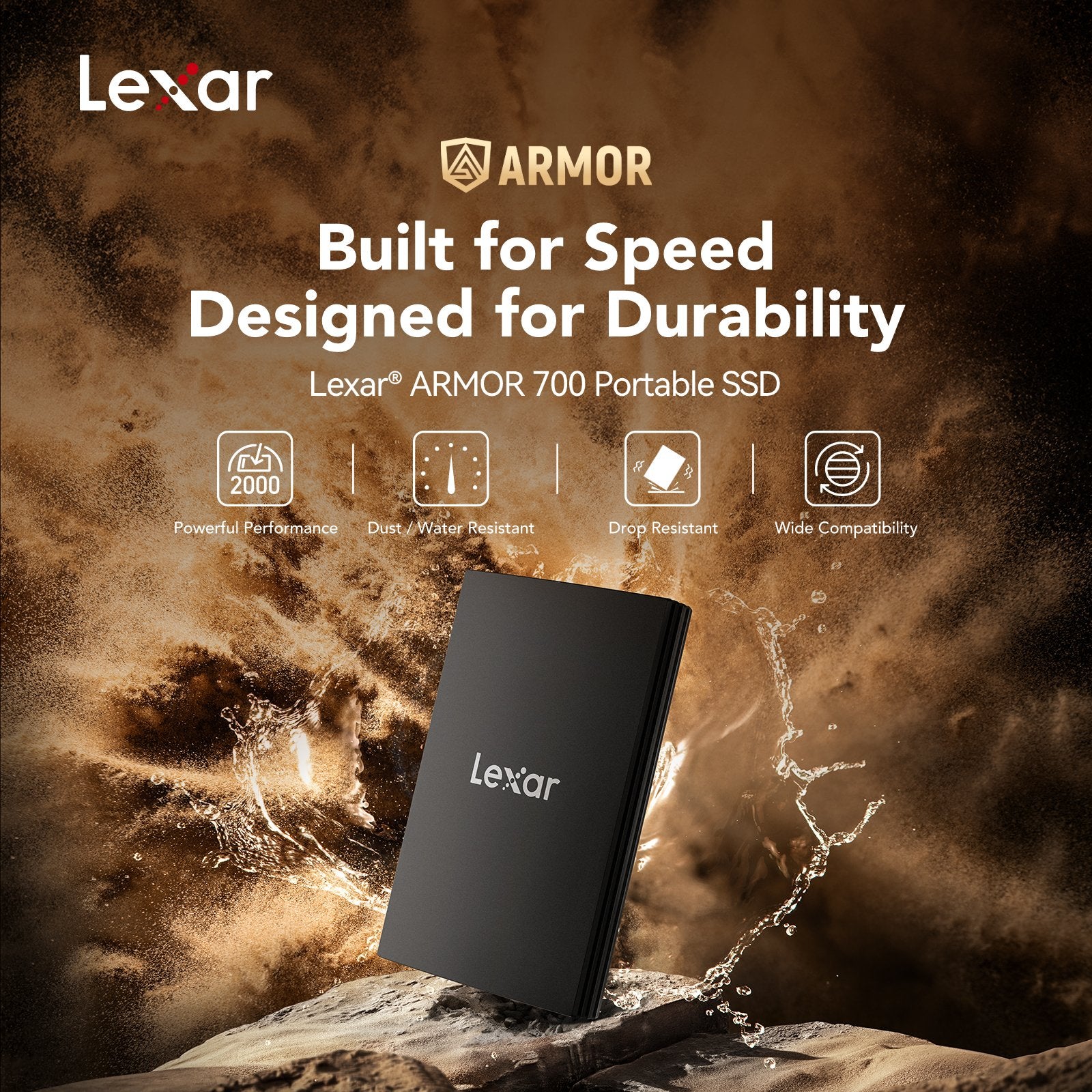 Lexar Portable SSD Armor 700 4TB (LAR700X004T-RNBNG)