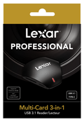 Lexar Professional 多合一 3-in-1 USB 3.1 讀卡器 (LRW500URB)