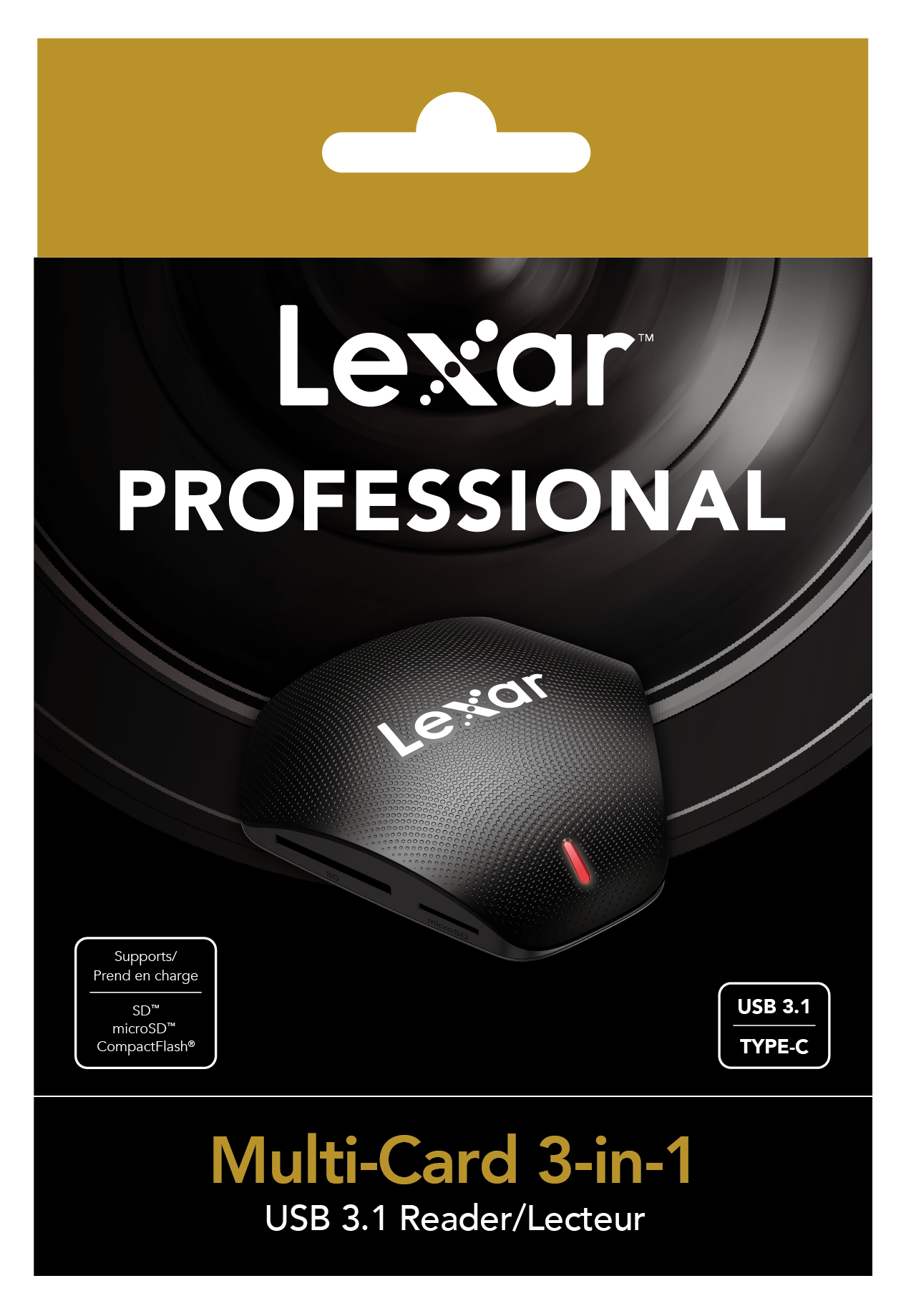 Lexar Professional 多合一 3-in-1 USB 3.1 讀卡器 (LRW500URB)