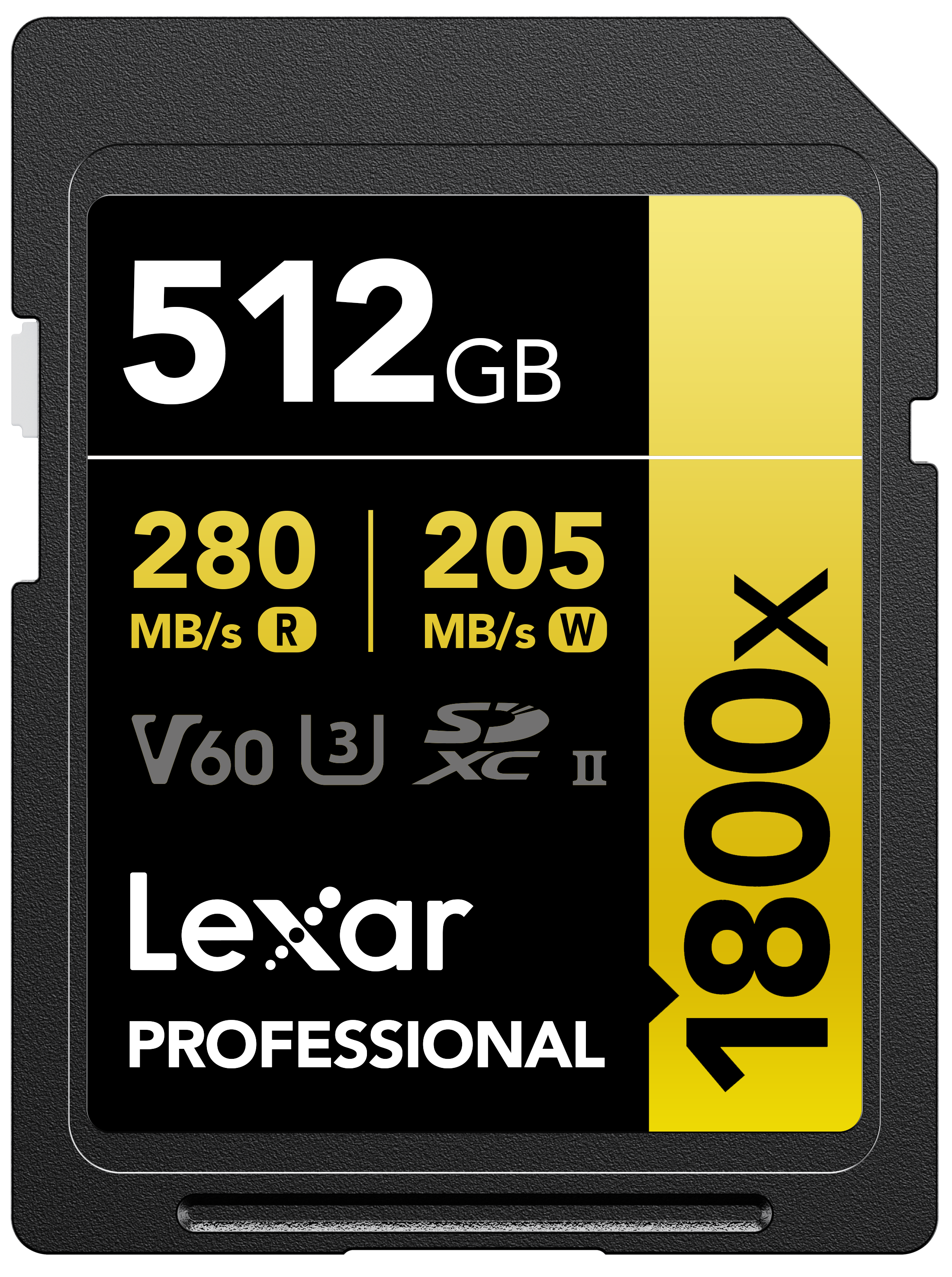 Lexar Professional 1800x SDXC 記憶卡 512GB (LSD1800512G-BNNNG)