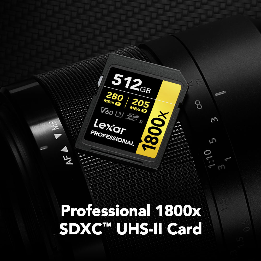 Lexar Professional 1800x SDXC 記憶卡 512GB (LSD1800512G-BNNNG)