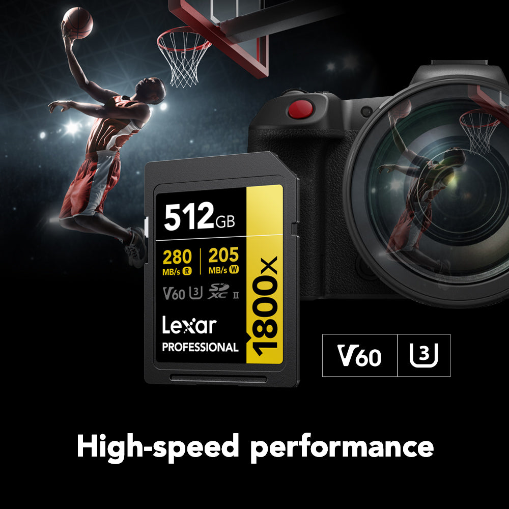 Lexar Professional 1800x SDXC 記憶卡 512GB (LSD1800512G-BNNNG)