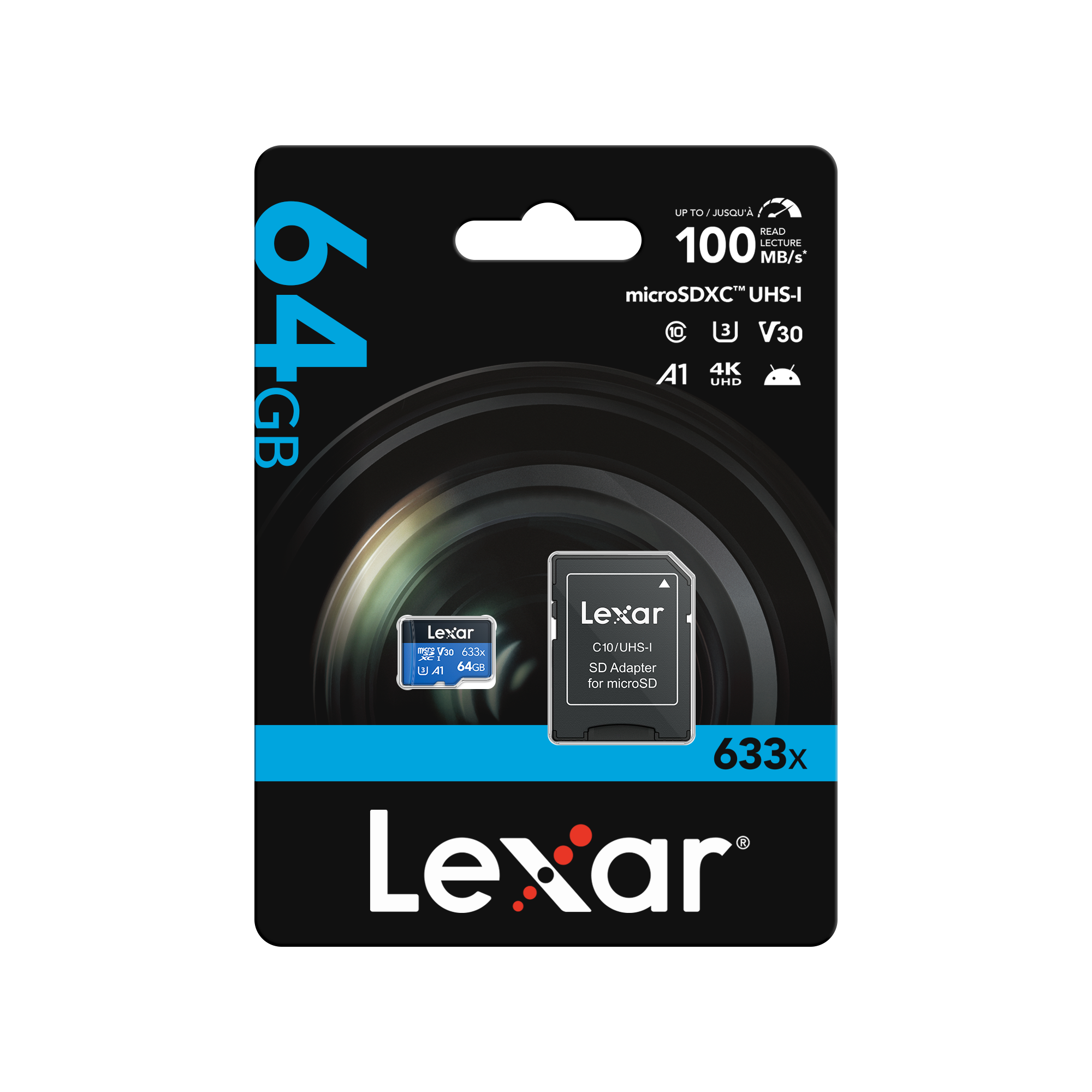Lexar microsdxc 633x 記憶卡 64GB (LMS0633064G-BNNNG)