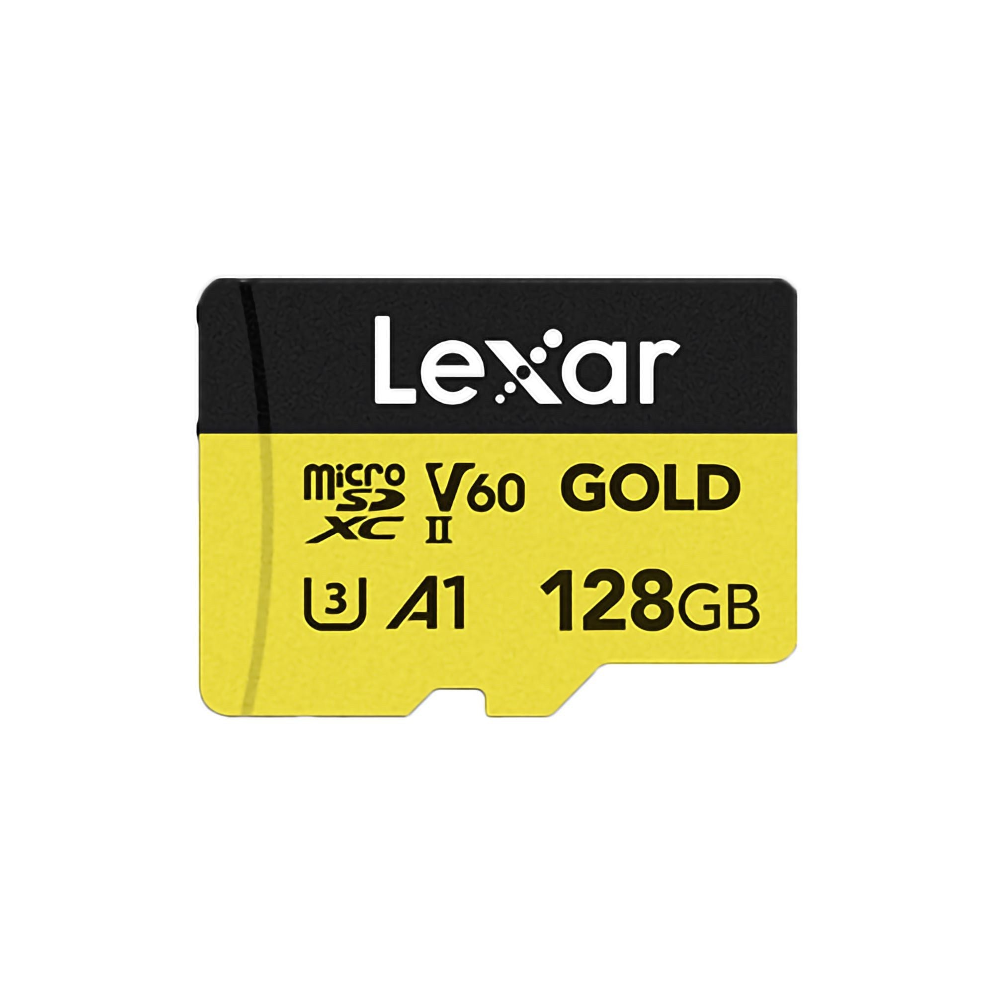 Lexar GOLD Micro SDXC 記憶卡 128GB (LMSGOLD128G-BNNNG)