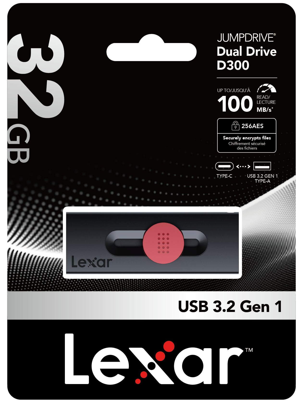 Lexar Jumpdrive D300 32GB USB Type-C OTG 隨身碟 (LJDD300032G-BNBNG)