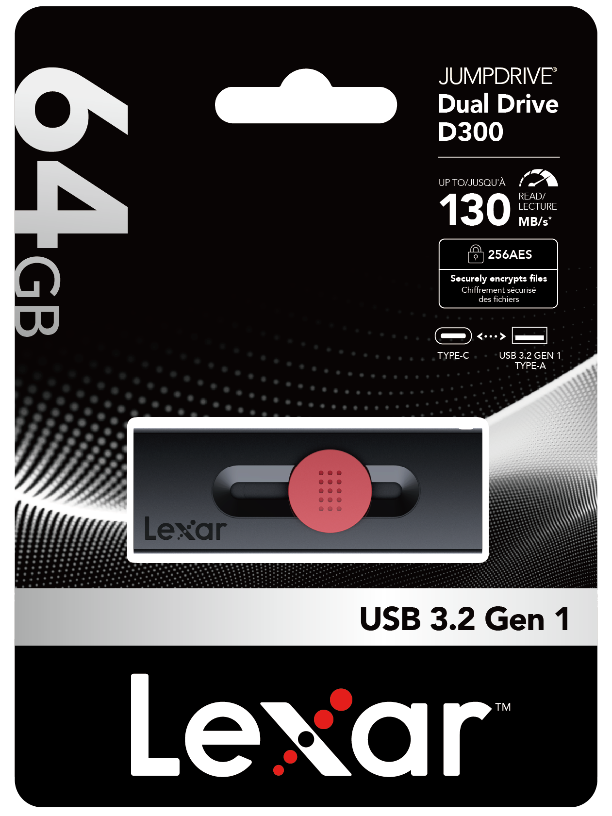 Lexar Jumpdrive D300 64GB USB Type-C OTG 隨身碟 (LJDD300064G-BNBNG)