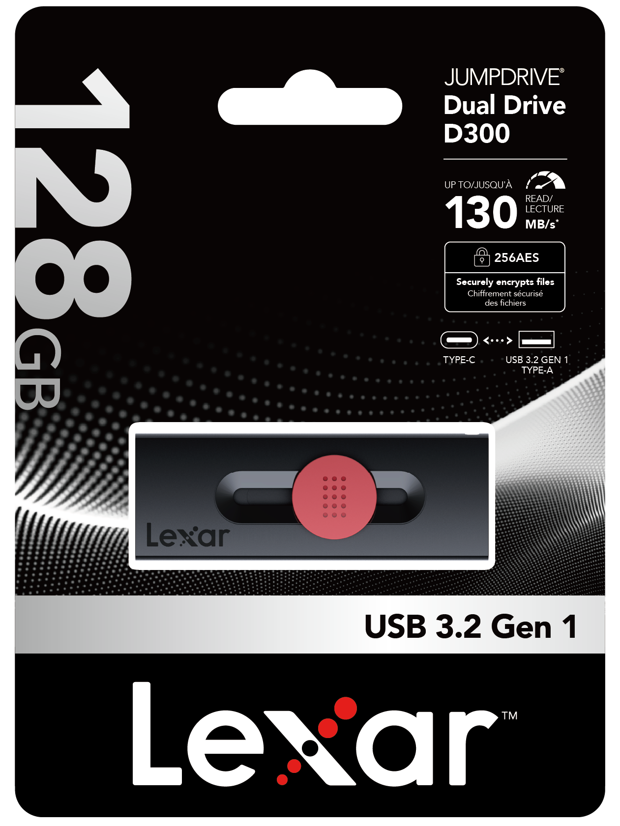 Lexar Jumpdrive D300 128GB USB Type-C OTG 隨身碟 (LJDD300128G-BNBNG)