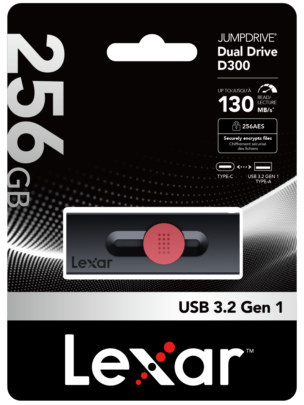 Lexar Jumpdrive D300 256GB USB Type-C OTG 隨身碟 (LJDD300256G-BNBNG)