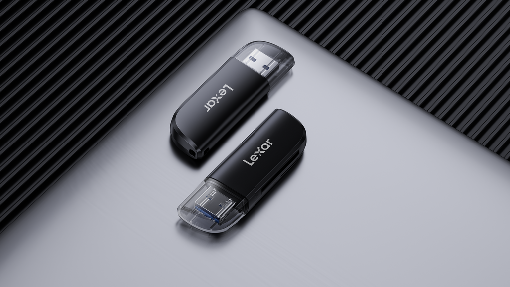 Lexar 雙槽 USB 3.2 Gen 1 讀卡器 支援 SD/microSD Uhs-i (LRW300U-BNBNG)