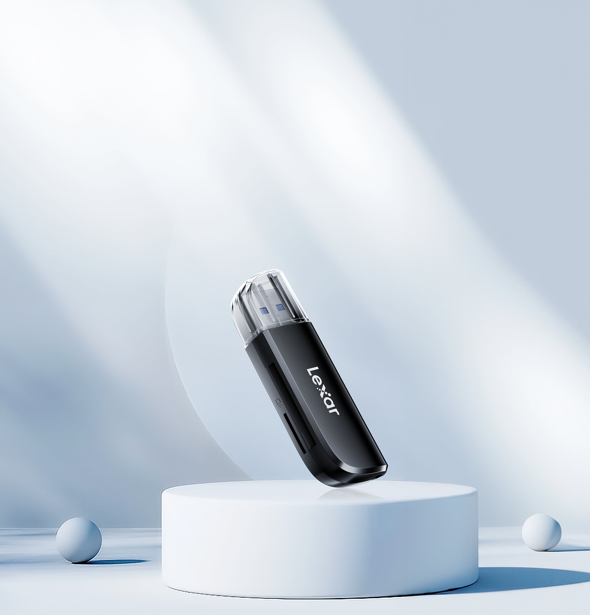 Lexar 雙槽 USB 3.2 Gen 1 讀卡器 支援 SD/microSD Uhs-i (LRW300U-BNBNG)