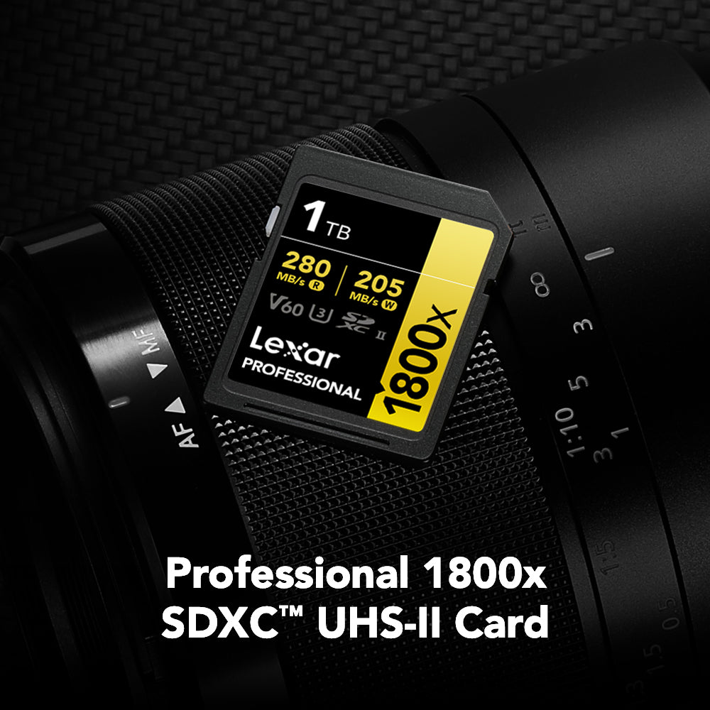 Lexar Professional 1800x SDXC 記憶卡 1TB (LSD1800001T-BNNNG)