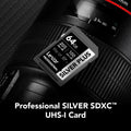 Lexar Professional SILVER Plus SDXC 記憶卡 64GB (LSDSIPL064G-BNNNG)