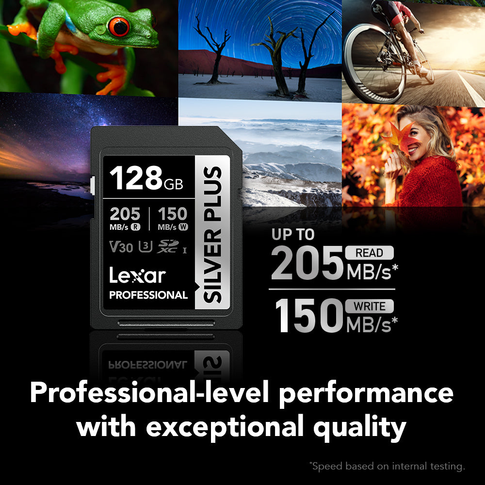 Lexar Professional SILVER Plus SDXC 記憶卡 128GB (LSDSIPL128G-BNNNG)