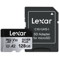 Lexar Professional SILVER Plus microsdxc 記憶卡 128GB (LMSSIPL128G-BNANG)
