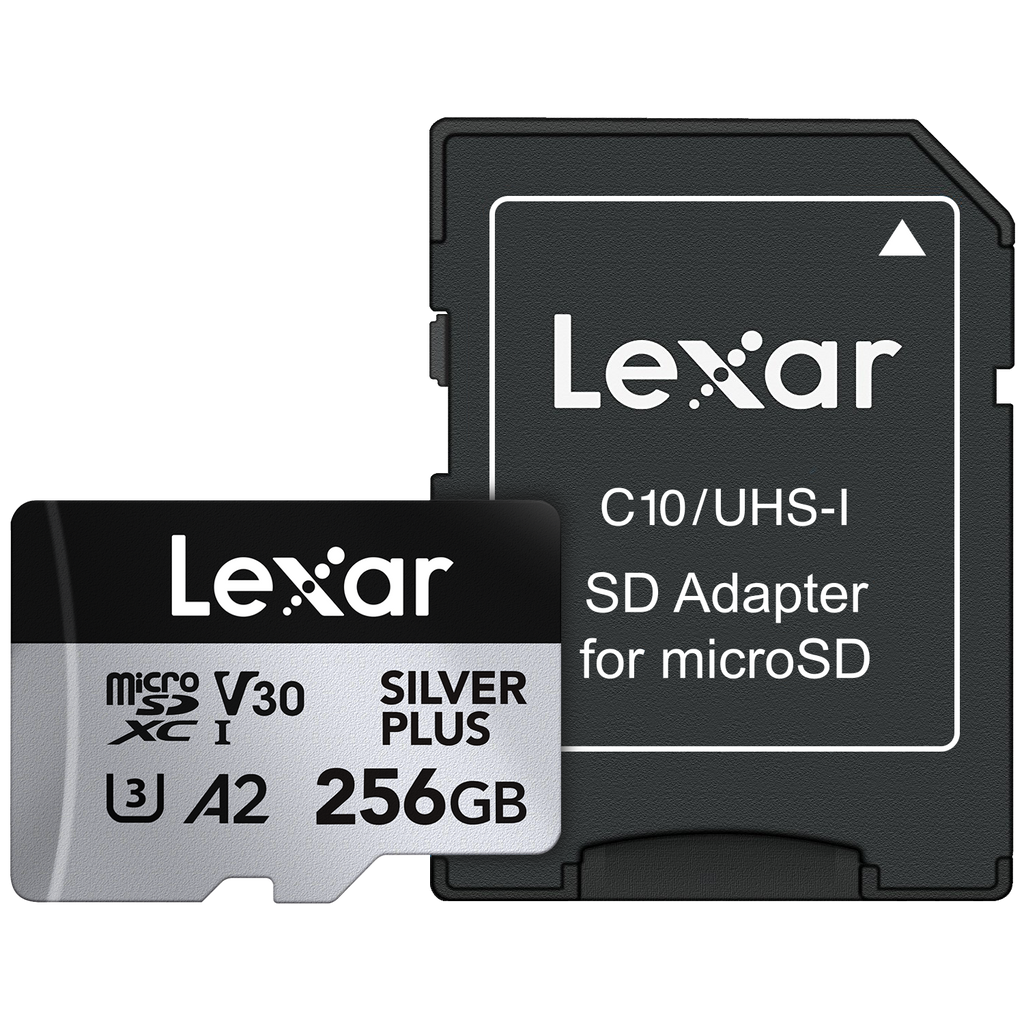 Lexar Professional SILVER Plus microsdxc 記憶卡 256GB (LMSSIPL256G-BNANG)