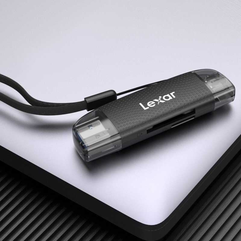 Lexar SD / MICROSD 雙槽 USB-A/C 讀卡器 USB 3.1 (LRW310X-BNBNG)