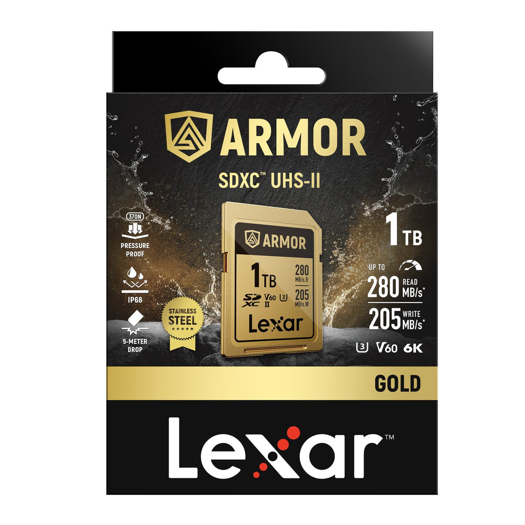 Lexar Professional Armor Gold SD 記憶卡 1TB (LSDAMGL001T-RNNNG)