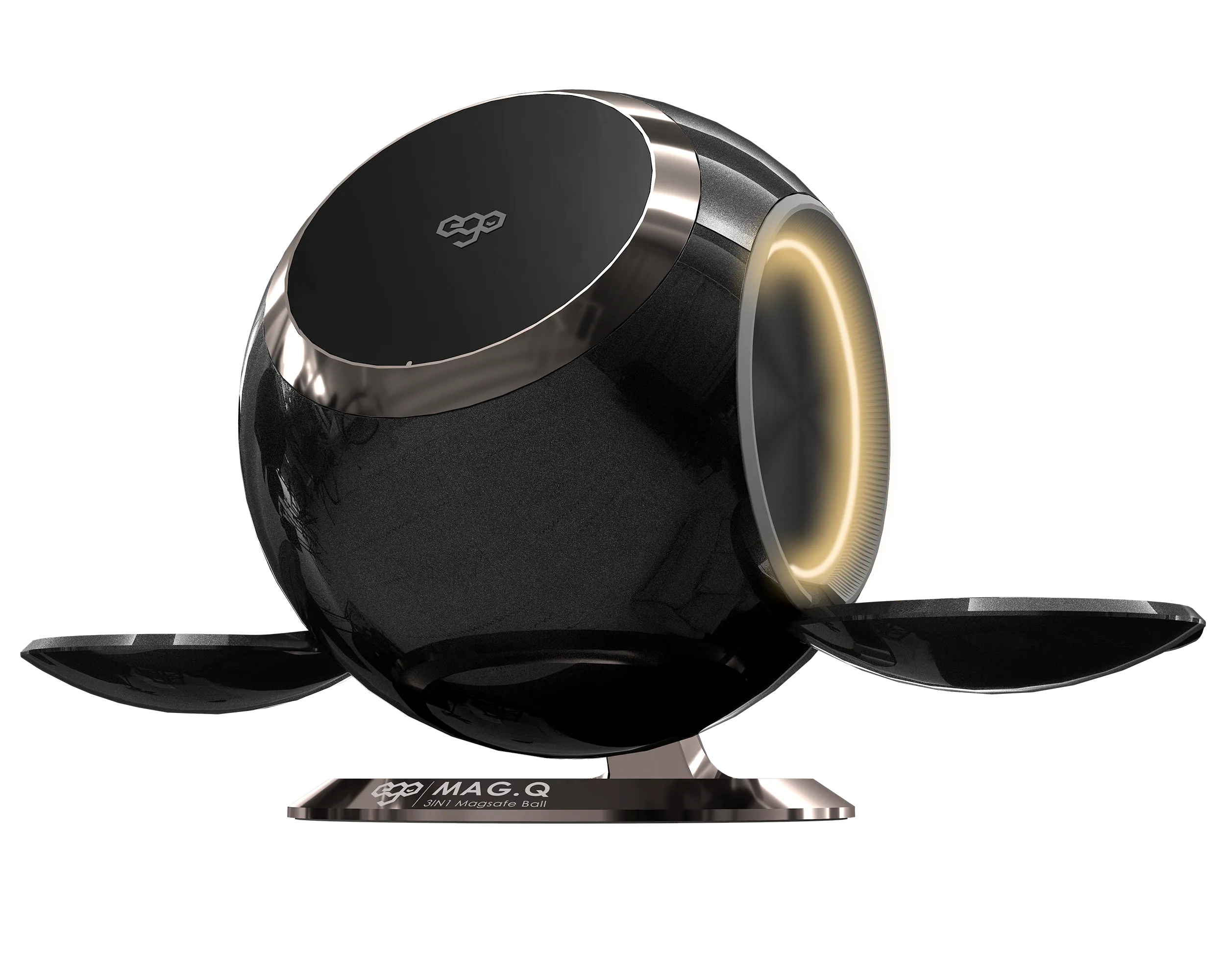 EGO Mag.q 3IN1 15W MagSafe Station - Starlight 黑色 (MG-BLACK)