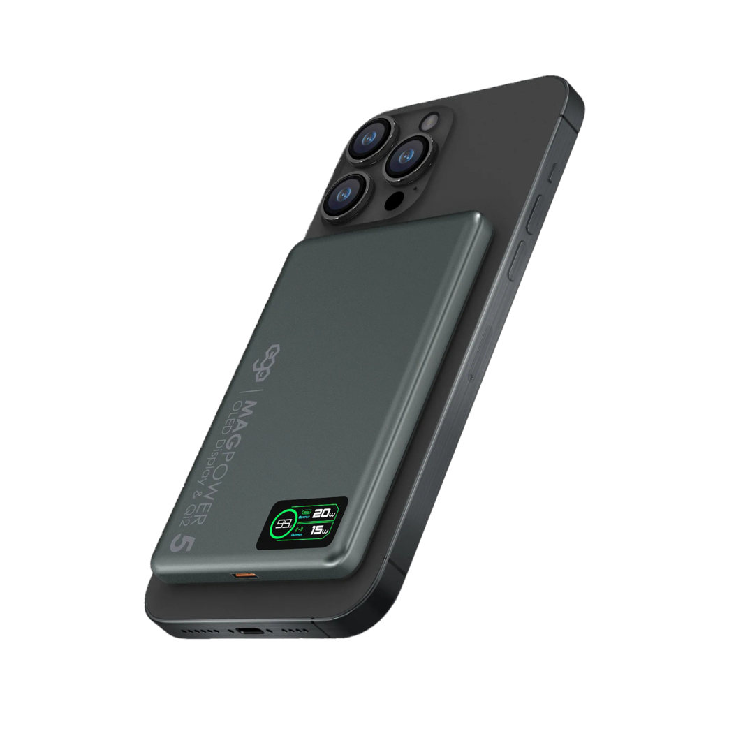EGO Magpower 15W Gen.5 5000mAh MagSafe 行動電源 灰色 (MP-55F-GREY)