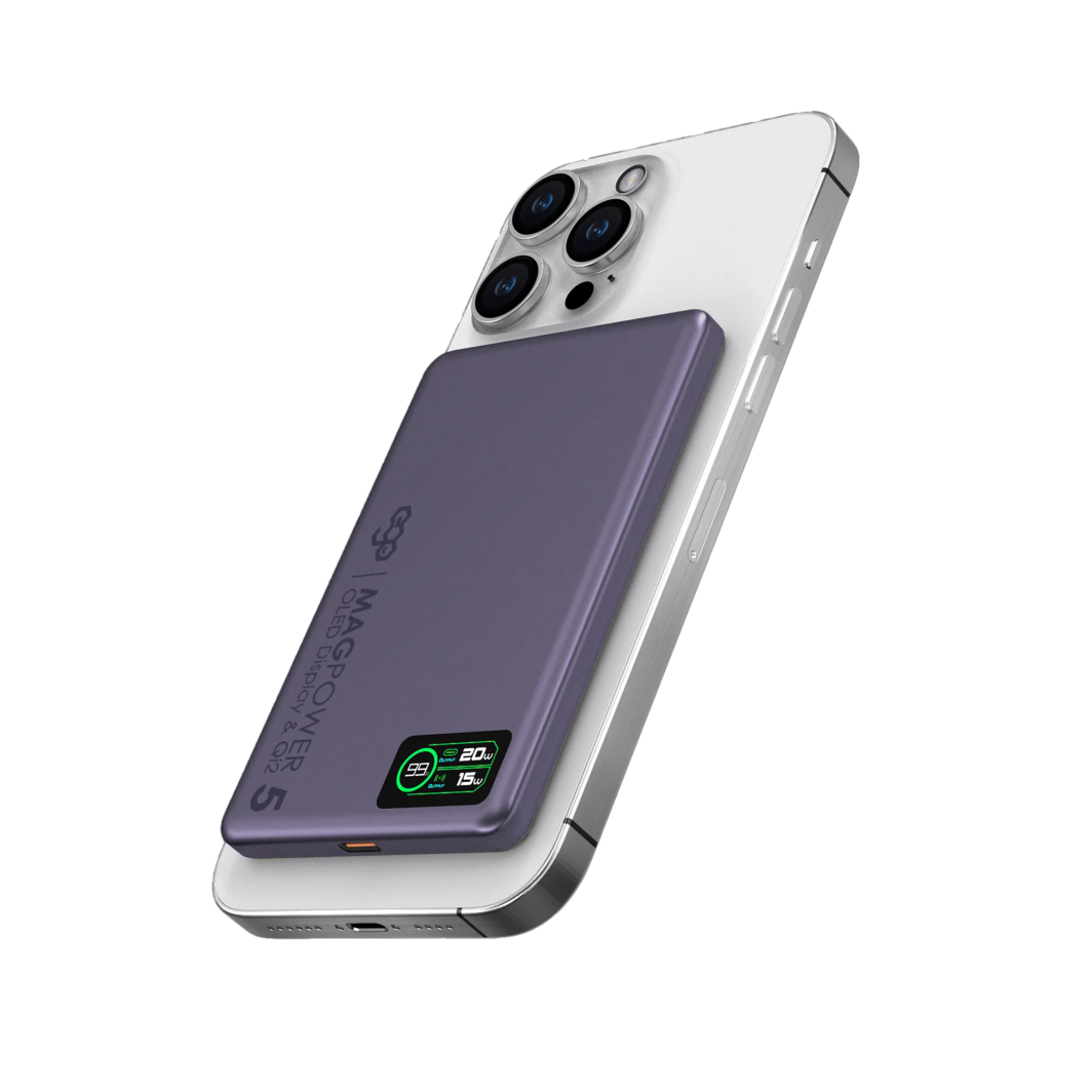 EGO Magpower 15W Gen.5 5000mAh MagSafe 行動電源 紫色 (MP-55F-PURPLE)