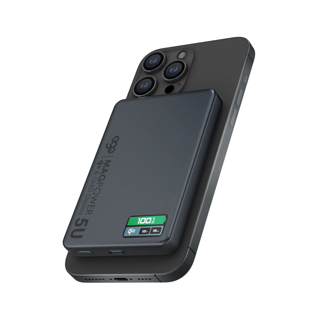 EGO MagPower 5U Qi2 10000mAh 行動電源 灰色 (MP510U-GREY) - exact grey hero