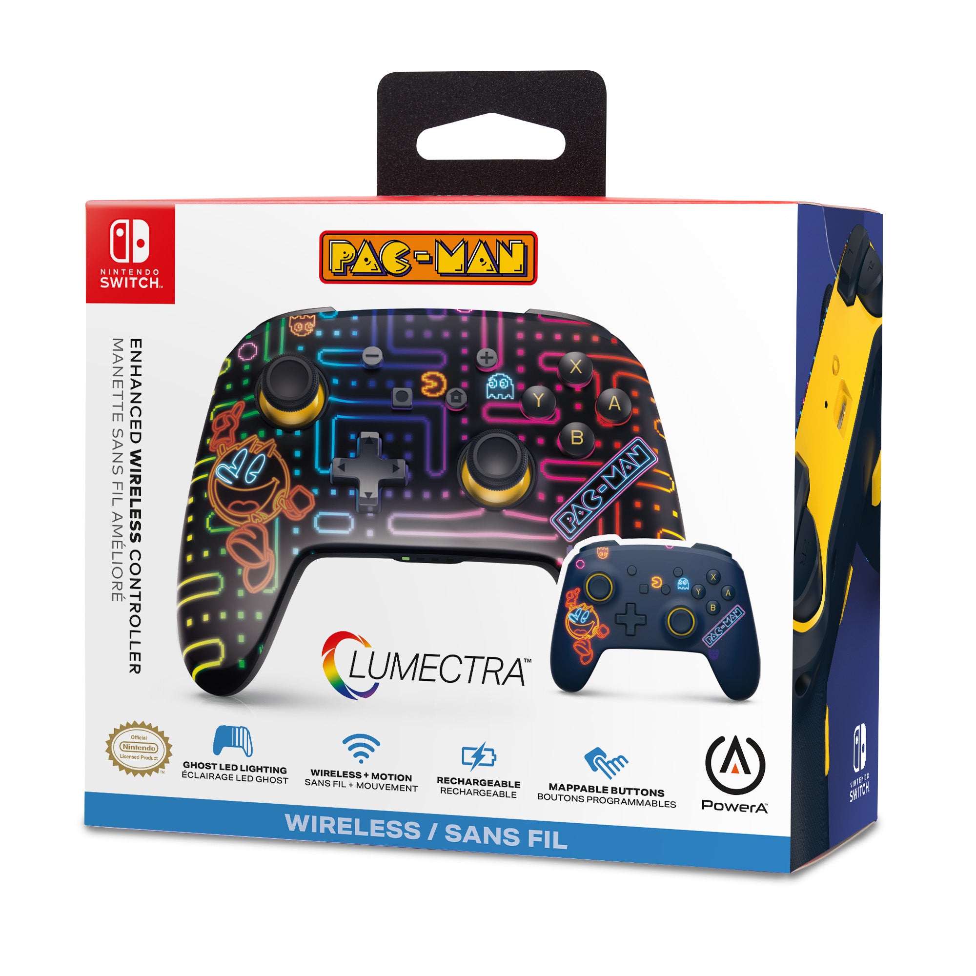 PowerA Lumectra 無線手掣 for Nintendo Switch Pac-Man Neon Arcade (NSGP0458-01)