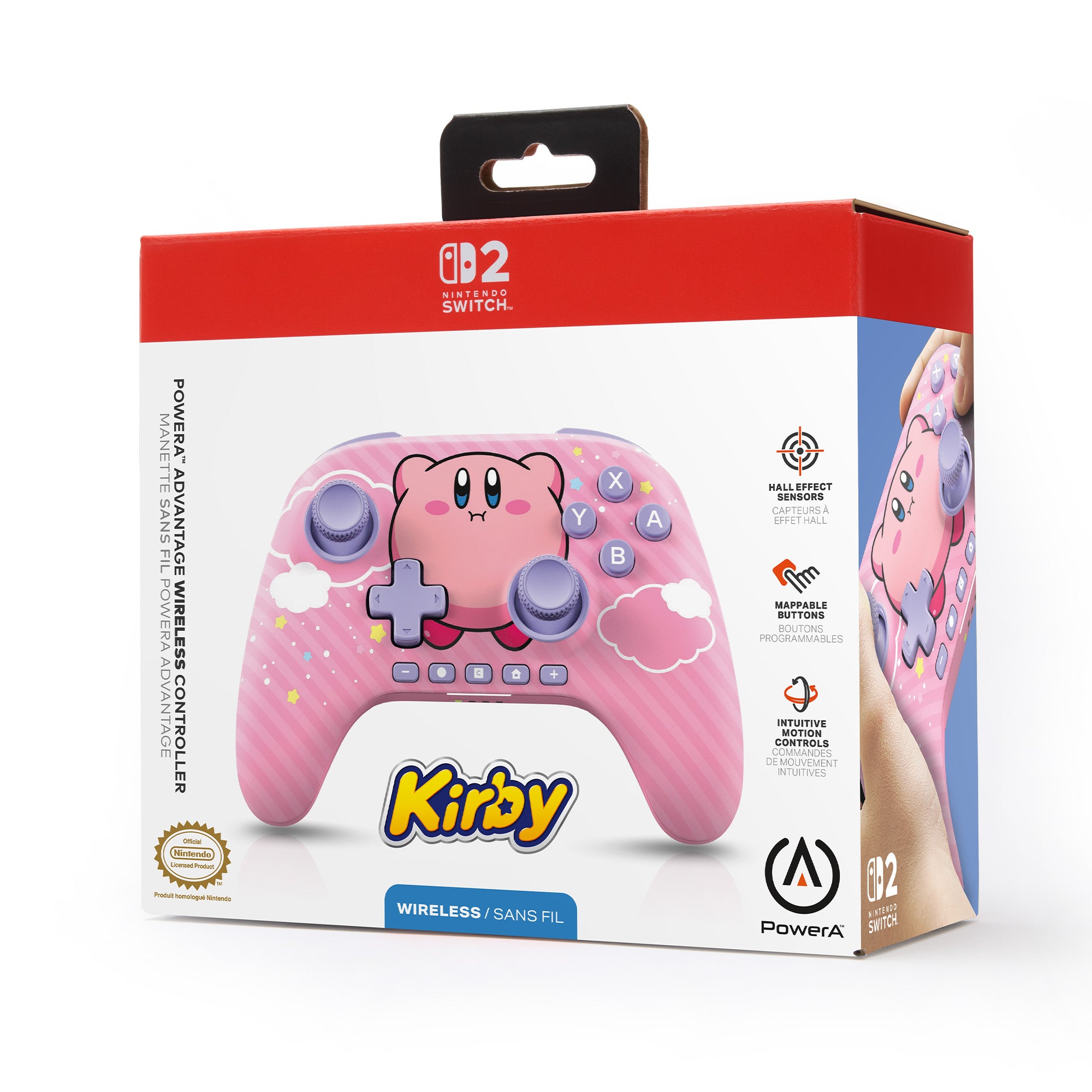 PowerA Advantage 無線手掣 for Nintendo Switch 2 Kirby Puff (NSGP0547-01C)