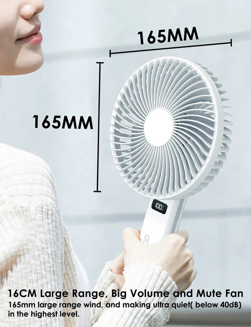EGO HyFlow 16cm Folding Fan 白色 (YS57-WHITE)