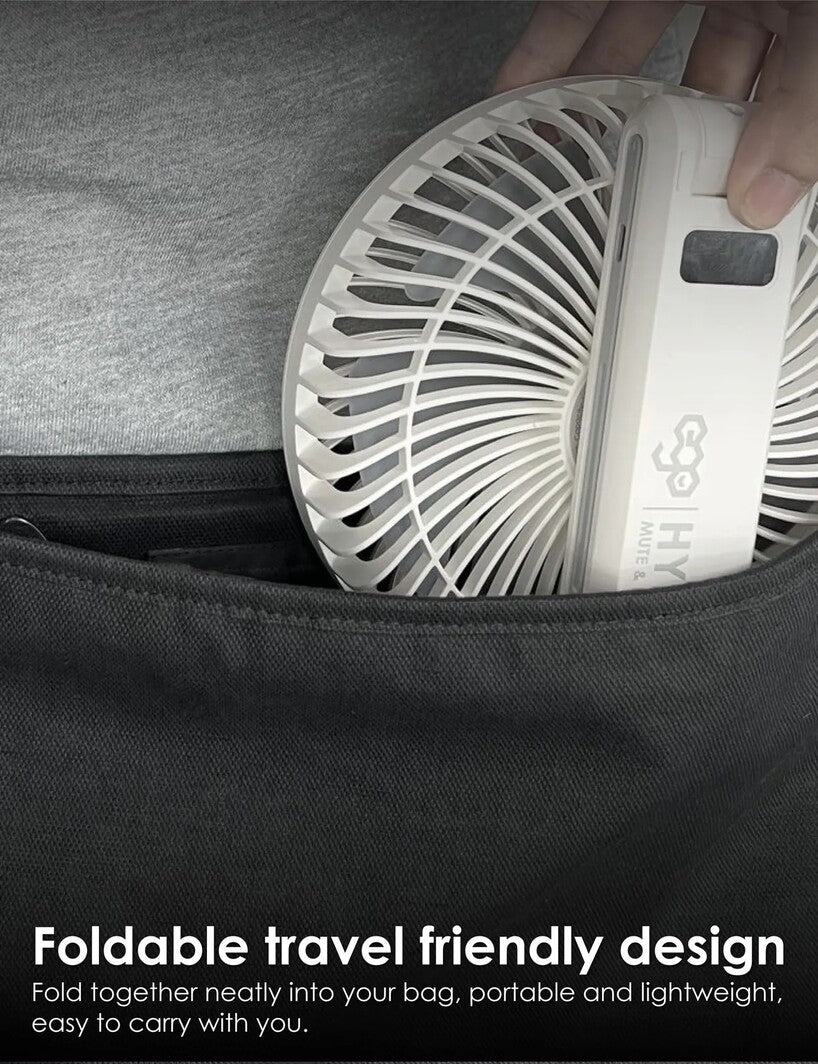 EGO HyFlow 16cm Folding Fan 灰色 (YS57-GREY)